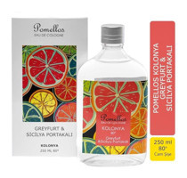 Pomellos 80 Derece Greyfurt Cam Şişe Kolonya 250 ml
