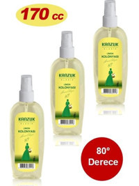 Kanzuk 80 Derece Limon Sprey Kolonya 3x170 ml