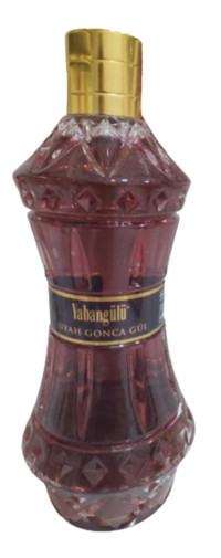 Yabangülü Siyah Gonca Gül Cam Şişe Kolonya 340 ml