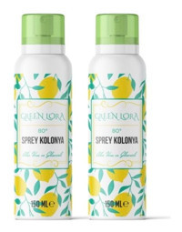 Green Lora Gliserinli Limon Sprey Kolonya 2x150 ml