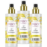 Poxy 80 Derece Limon Sprey Kolonya 3x100 ml