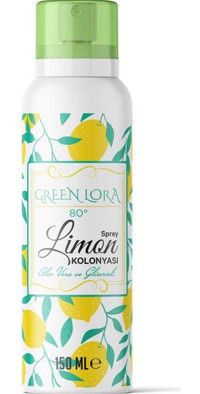 Green Lora Gliserinli Limon Sprey Kolonya 150 ml