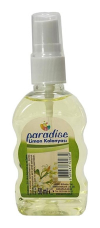 Paradise 80 Derece Limon Sprey Kolonya 5x50 ml