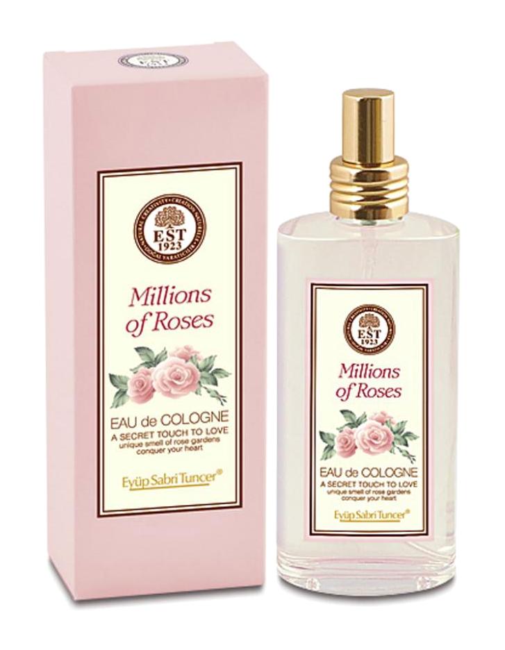 Eyüp Sabri Tuncer Millions Of Roses 150 ml Eau De Cologne-Cam Şiş Cam Şişe Kolonya 150 ml