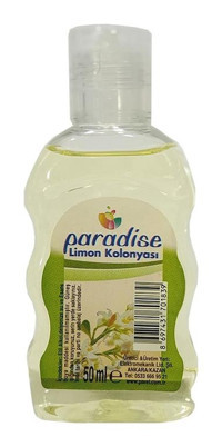 Paradise 80 Derece Limon Kolonya 5x50 ml