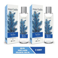 Selin Mavi Ladin Cam Şişe Kolonya 2x180 ml
