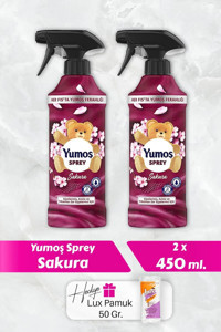 Yumoş Sakura Sprey Çamaşır Parfümü 2x450 ml