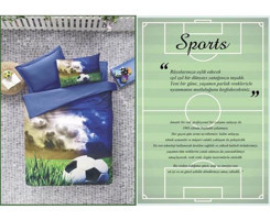 Komfort Home 3D Sports Pamuk Saten 160x220 cm Çarşaflı Sports Tek Kişilik Nevresim Takımı Lacivert
