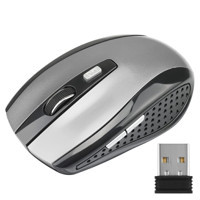 Auklopvzz Makrolu Kablosuz Gri Optik Mouse