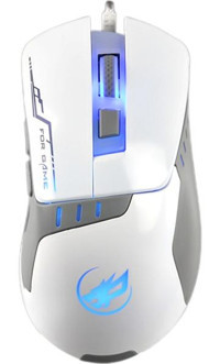 Jingyi Makrolu Kablolu Beyaz Optik Gaming Mouse