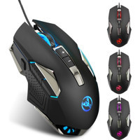 Huahai HXSJ X200 RGB Makrolu Kablolu Siyah Optik Gaming Mouse