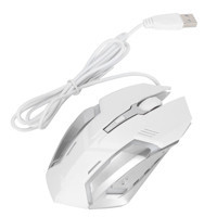 Broleo Makrolu Kablolu Beyaz Optik Gaming Mouse