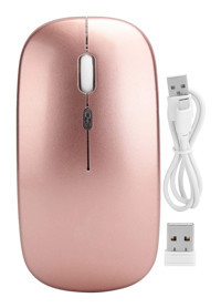 Annadue Sessiz Kablosuz Altın Optik Mouse