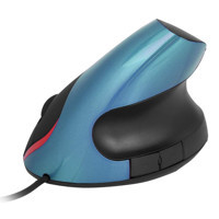Ashata Ergonomik Dikey Makrolu Kablolu Mavi Optik Mouse