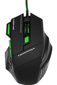 Concord A-9S RGB Makrolu Kablolu Yeşil Optik Gaming Mouse