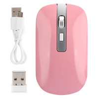 Dpofirs M171 910-006867 Sessiz Ergonomik Kablosuz Pembe Optik Mouse