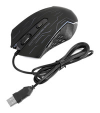 Dsheng RGB Sessiz Makrolu Kablolu Siyah Optik Gaming Mouse