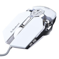 Hemobllo RGB Sessiz Makrolu Kablolu Siyah Optik Gaming Mouse