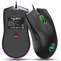 Hxsj A883 RGB Makrolu Kablolu Siyah Optik Gaming Mouse