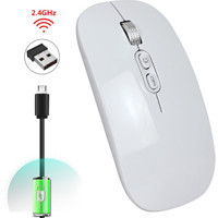 Huahai M103 RGB Kablosuz Beyaz Optik Mouse
