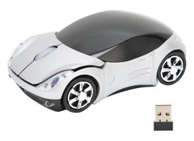 Vbestlife Araba Görünümlü Ergonomik Kablosuz Gümüş Optik Mouse