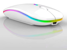 Forzacase FC750B RGB Kablosuz Beyaz Optik Mouse