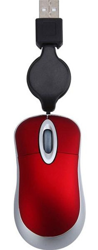 Decisive Kompakt Kablolu Kırmızı Optik Mouse