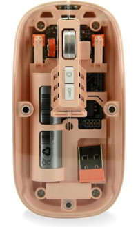 Coverzone Kablosuz Pembe Optik Mouse