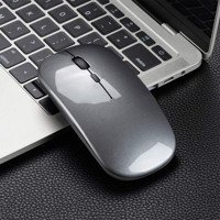 Mistaha Sessiz Kablosuz Metalik Gri Optik Mouse