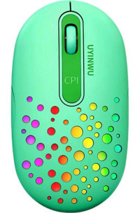 Jingyi RGB Sessiz Kablosuz Yeşil Optik Mouse