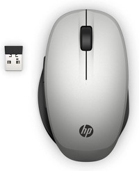 Hp Çift Modlu Makrolu Kablosuz Gümüş Optik Mouse