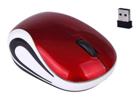 Fiauli Kablosuz Kırmızı-Beyaz Optik Mouse