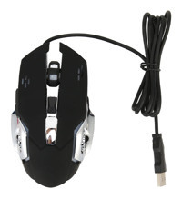 Ciciglow RGB Ergonomik Makrolu Kablolu Siyah Optik Gaming Mouse