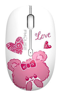 Jingyi M101 Ergonomik Kablosuz Beyaz Optik Mouse
