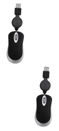 Jojofuny Sessiz Kablolu - Kablosuz Siyah Optik 2 Adet Mouse