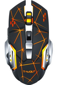 Huahai S13 RGB Sessiz Ergonomik Kablosuz Siyah Optik Gaming Mouse