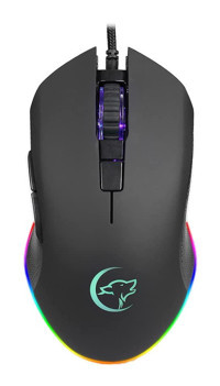 Mistaha G812 RGB Ergonomik Makrolu Kablolu Siyah Optik Gaming Mouse