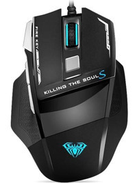 Huahai Aula Killing Soul RGB Makrolu Kablolu Siyah Optik Gaming Mouse