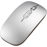 Decisive Sessiz Kablosuz Gümüş Optik Mouse
