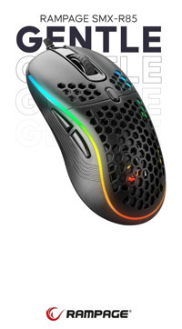 Rampage Smx-r85 RGB Makrolu Kablolu Siyah Optik Gaming Mouse