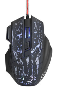 Dsheng RGB Makrolu Kablolu Siyah-Mavi Optik Gaming Mouse