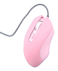 Ciciglow Sessiz Kablolu Pembe Optik Mouse