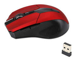 Fiauli Ergonomik Kablosuz Kırmızı Optik Mouse