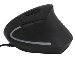 Ciciglow Ergonomik Dikey Makrolu Kablolu Siyah Optik Mouse