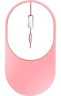 Huahai Sessiz Ergonomik Kablosuz Pembe Optik Mouse