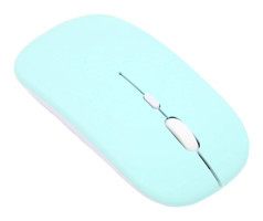 Goshyda Sessiz Ergonomik Kablosuz Turkuaz Optik Mouse