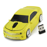 Zunate Araba Görünümlü Kablosuz Sarı Optik Mouse