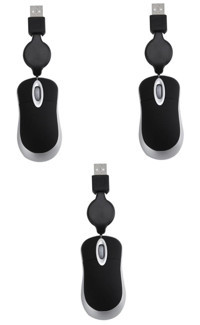 Jojofuny Kablolu Siyah Optik 3 Adet Mouse