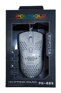 Polygold PG-885 RGB Makrolu Kablolu Beyaz Optik Gaming Mouse
