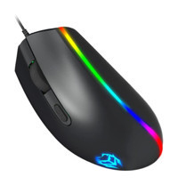 Kıchouse RGB Sessiz Makrolu Kablolu - Kablosuz Siyah Optik Gaming Mouse